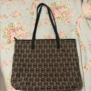 Michael Kors Monogram Brown Tote